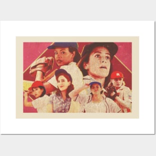 vintage rockford peaches baseball Posters and Art